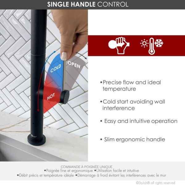 Stylish Catania Kitchen Faucet, product view 4
