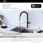 Stylish Catania Kitchen Faucet, product view 5