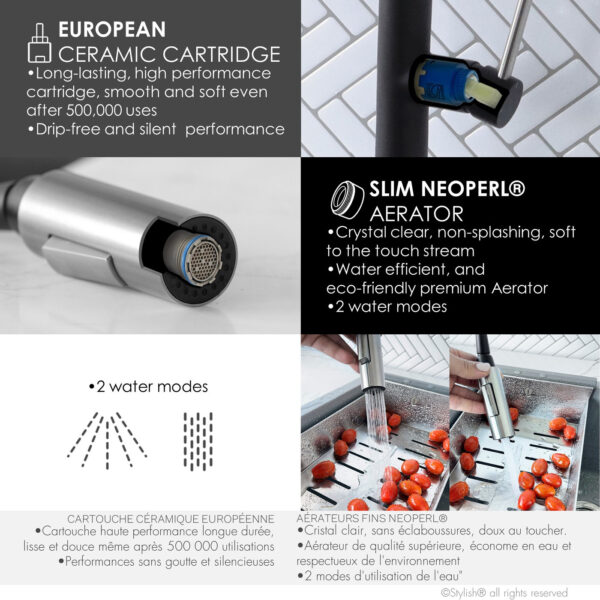 Stylish Catania Kitchen Faucet, product view 6