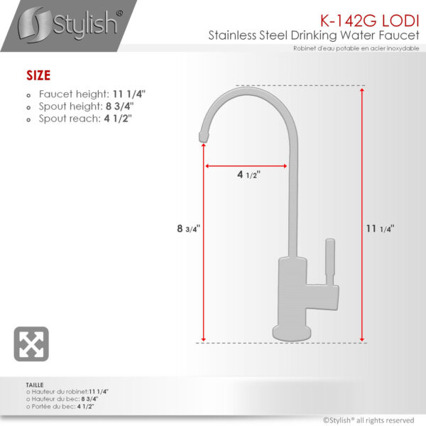 Stylish Lodi Water Tap, product view 5