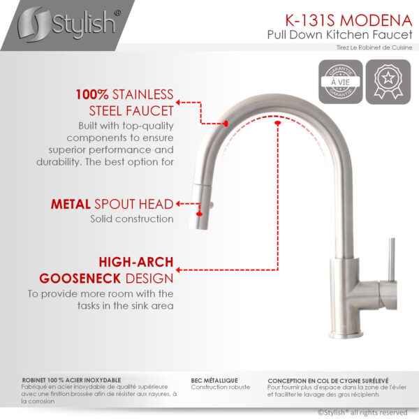 Stylish Modena Sink Accessory, product view 7