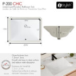 Stylish 20'' Chic Bathroom Sink, product view 4