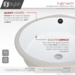Stylish 16'' Natty Bathroom Sink, product view 3