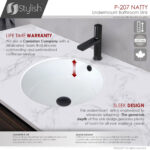 Stylish 16'' Natty Bathroom Sink, product view 8
