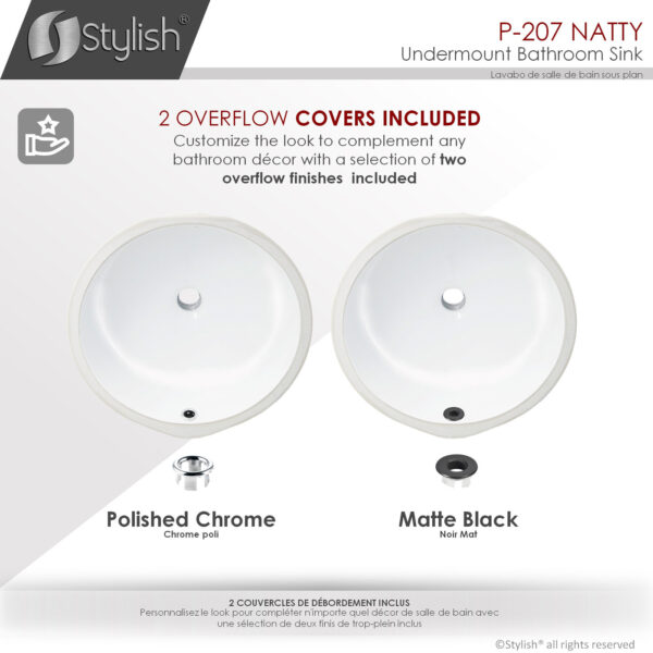 Stylish 16'' Natty Bathroom Sink, product view 9