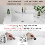 Stylish 24'' Voguish Bathroom Sink, product view 7