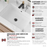 Stylish 24'' Voguish Bathroom Sink, product view 8