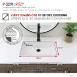 Stylish 20'' Ritzy Bathroom Sink, product view 6