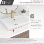 Stylish 20'' Classy Bathroom Sink, product view 7
