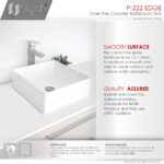 Stylish 15'' Edge Bathroom Sink, product view 3
