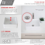 Stylish 15'' Edge Bathroom Sink, product view 5