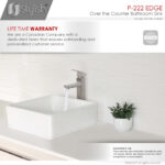Stylish 15'' Edge Bathroom Sink, product view 7