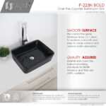 Stylish 18'' Bold Bathroom Sink, product view 3