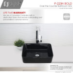 Stylish 18'' Bold Bathroom Sink, product view 7