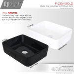 Stylish 18'' Bold Bathroom Sink, product view 8