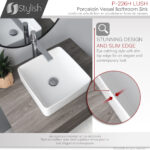 Stylish 14'' Lush Bathroom Sink, product view 6