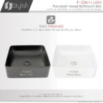 Stylish 14'' Lush Bathroom Sink, product view 9