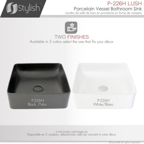 Stylish 14'' Lush Bathroom Sink, product view 9
