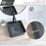 Stylish 14'' Lush Bathroom Sink, product view 6