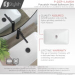Stylish 19'' Lavish Bathroom Sink, product view 4