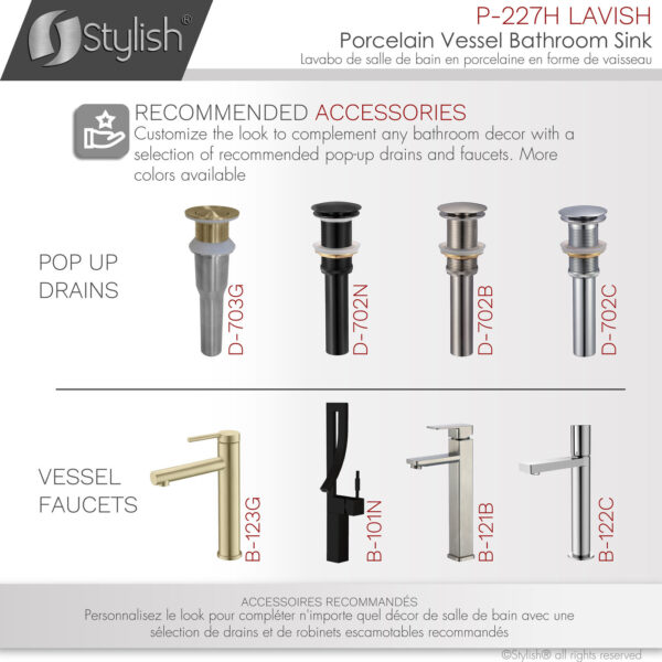 Stylish 19'' Lavish Bathroom Sink, product view 9
