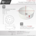 Stylish 16'' Posh Bathroom Sink, product view 5