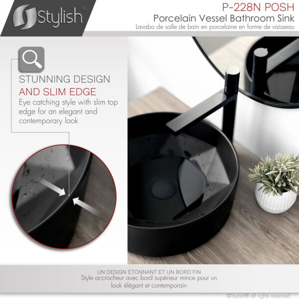Stylish 16'' Posh Bathroom Sink, product view 6