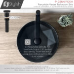 Stylish 16'' Posh Bathroom Sink, product view 9