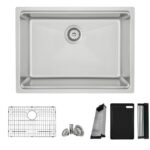 27 inch stainless steel workstation kitchen sink