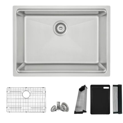 27 inch stainless steel workstation kitchen sink