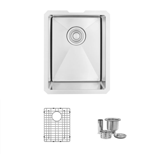 Undermount stainless steel bar sink