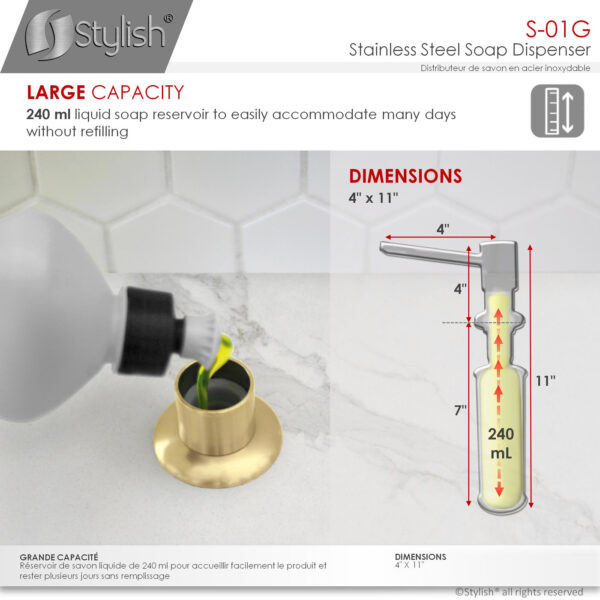 Stylish Soap Dispenser, product view 4