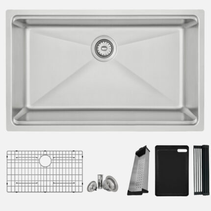 Stylish 31'' Krypton Kitchen Sink, product view 1