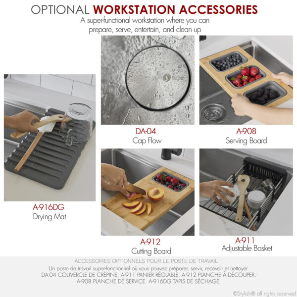 Stylish 31'' Krypton Kitchen Sink, product view 12