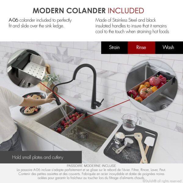 Stylish 31'' Krypton Kitchen Sink, product view 6
