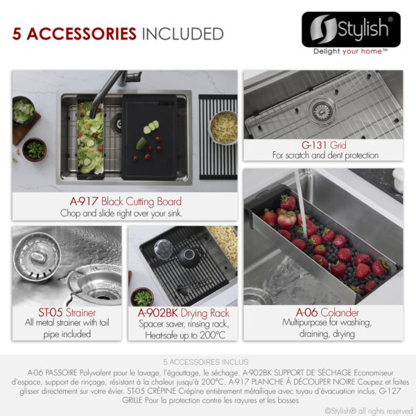 Stylish 31'' Krypton Kitchen Sink, product view 9