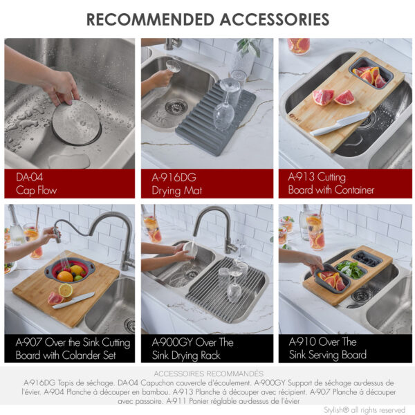 Stylish 32'' Jaspel Kitchen Sink, product view 11