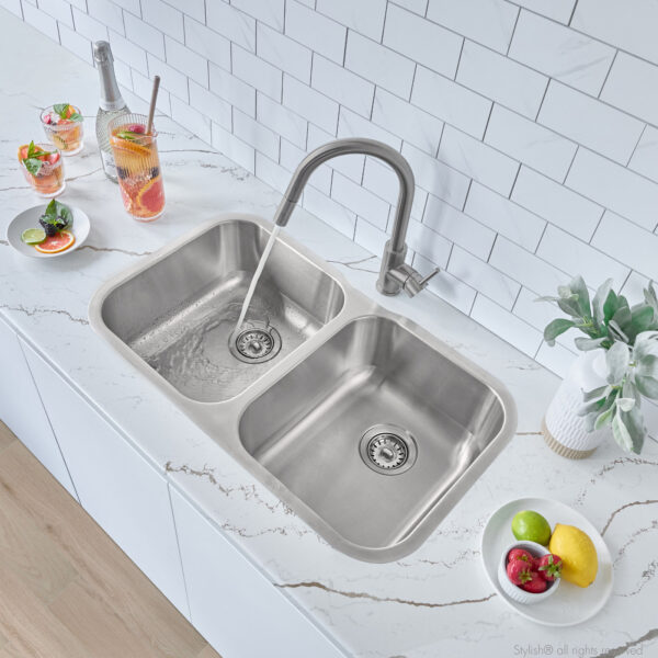 Stylish 32'' Jaspel Kitchen Sink, product view 2