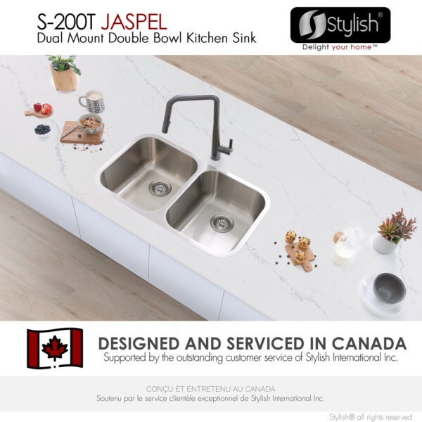 Stylish 32'' Jaspel Kitchen Sink, product view 7