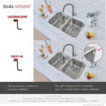 Stylish 32'' Jaspel Kitchen Sink, product view 8