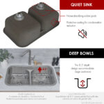 Stylish 32'' Olivine Kitchen Sink, product view 5