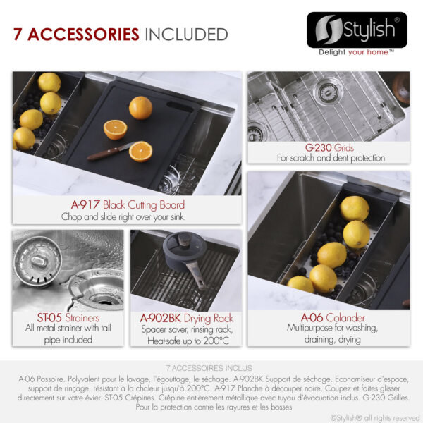 Stylish 30'' Boron Kitchen Sink, product view 10
