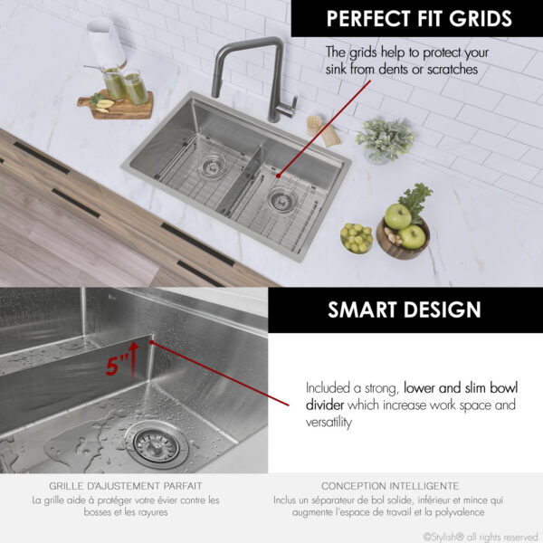 Stylish 30'' Boron Kitchen Sink, product view 12