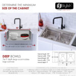 Stylish 30'' Boron Kitchen Sink, product view 3