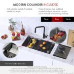 Stylish 30'' Boron Kitchen Sink, product view 6