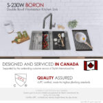 Stylish 30'' Boron Kitchen Sink, product view 7
