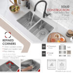 Stylish 28'' Topaz Kitchen Sink, product view 3