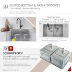 Stylish 28'' Topaz Kitchen Sink, product view 8