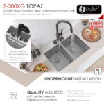 Stylish 28'' Topaz Kitchen Sink, product view 5