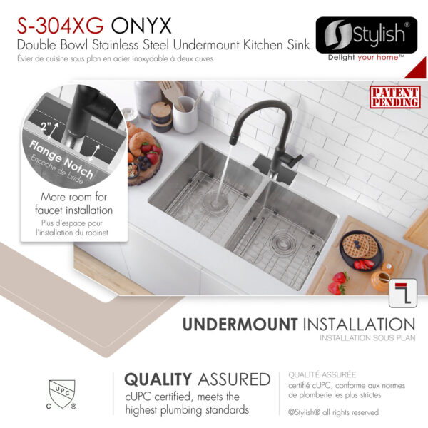 Stylish 30'' Onyx Kitchen Sink, product view 5